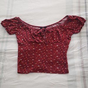 Forever 21 floral crop top